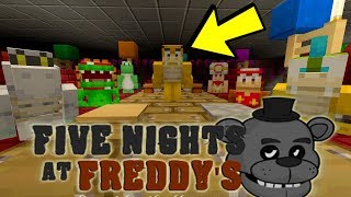 Minecraft Switch  Super Mario Five Nights at Freddys  FAMILY DINNER 1 [upl. by Eidnil]