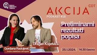 AKCIJA CDT 18  Preliminarni rezultati popisa [upl. by Aeuhsoj923]