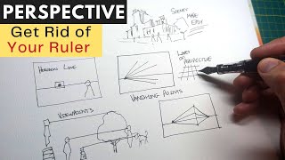 How to Draw Perspective  A Simple Guide and Sketching Tutorial [upl. by Appolonia819]