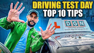 TOP 10 DRIVING TEST DAY TIPS IMPORTANT INFO [upl. by Tomkins]