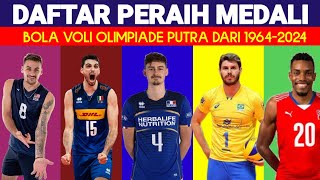 DAFTAR PERAIH MEDALI OLIMPIADE BOLA VOLI PUTRA DARI TAHUN 1964  2024 ¬SIAPA TERBANYAK RAIH EMAS [upl. by Noraha299]