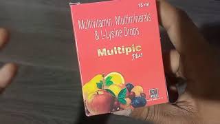 Multivitamin Multiminerals amp LLysine Drops Benefits Dosage Side  Effects Raja medical store ASK [upl. by Nimsaj]