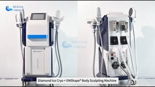 Discover Diamond Ice Cryo  EMShape Machine 2 in 1 Fat Removal amp Muscle Building [upl. by Brandenburg]