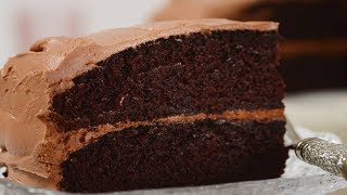 Simple Chocolate Cake Recipe Demonstration  Joyofbakingcom [upl. by Apeed]