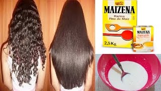 ALISA TU CABELLO DE FORMA PERMANENTE CON MAICENA Y ESTOS 3 INGREDIENTES MÁS [upl. by Arnuad]