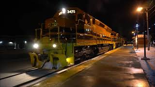 A night on the NECR Amtrak Vermonter amp Chasing NECR 324 [upl. by Allerim]