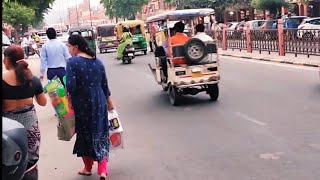 Heavy crowded market Pink City JAIPUR [upl. by Crandall]