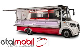 140  Un camion magasin boucher charcutier sur LILE DYEU  Etalmobil  113308 [upl. by Roswald]