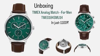 Unboxing TIMEX Analog Watch  TWEG184SMU14 in just  1100₹unboxing youtube viral watch timex [upl. by Milburn]