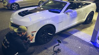 Cammed Convertible Zl1 goes INSANE at Car Meet [upl. by Geri]