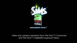 quotThe Sims 2™ Open for Businessquot  Logo Game Black fon [upl. by Wil930]