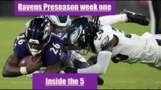 Ravens quotPowerquot inside the 5 yd line vs Eagles [upl. by Aniwde]