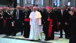 Jubilate Deo  MManganelli  Visita di Papa Francesco nella Cattedrale di Firenze [upl. by Eirak]