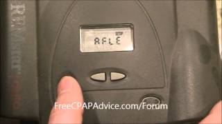 Respironics RemStar Pro Auto Pressure Change Clinicians Menu Free CPAP Advice [upl. by Parthena]