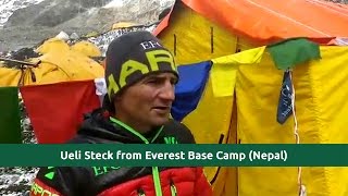 Last video Interview  Ueli Steck at Everest Base Camp 24042017 at EBC Nepal [upl. by Buckels315]