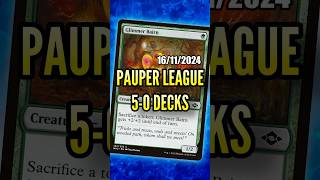 UNDEFEATED MTG Pauper League Decklists 20241116 davidroyale pauper paupermtg [upl. by Granlund696]