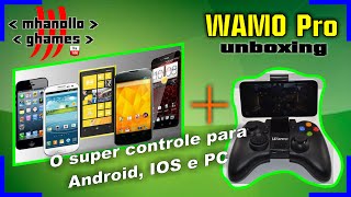 Unboxing WAMO O super controle bluetooth para Android IOS e PC [upl. by Nikki]