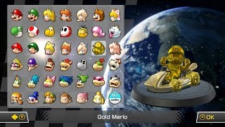 All Characters Karts Wheels and Gliders  Mario Kart 8 Deluxe [upl. by Murage]