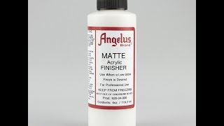 How to apply Angelus Matte Acrylic Finisher [upl. by Rickert]