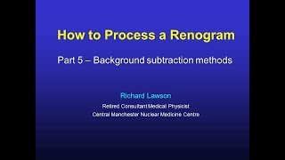 How to Process a Renogram Part5 [upl. by Urata]