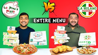 La Pinoz Pizza Vs La Milano Pizzeria Challenge  Pizza Challenge  Viwa Food World [upl. by Kip279]