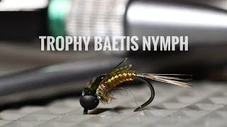 Trophy Baetis Nymph  Fly Tying Tutorial [upl. by Ecirtnas]