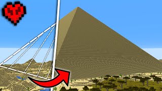 I Built the Largest Pyramid in Minecraft Hardcore [upl. by Felic711]