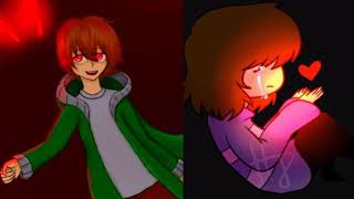 Storyshift chara Vs Storyshift frisk stronger than you duet [upl. by Jemmy]