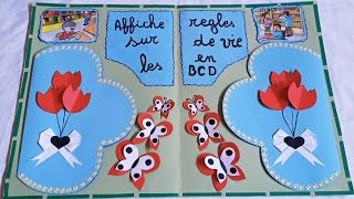 le trésor des mots p3233 projet de classe affiche sur les règles de vie en BCD [upl. by Horne]