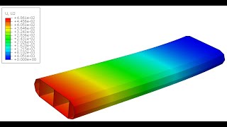 Aerospace Structures WINGBOX Case 1 Aluminum Wing without Ribs Abaqus Standard [upl. by Aliakim]