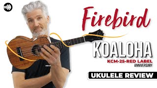 KoAloha KCM25 Red Label Silver Anniversary Concert Ukulele 10  Ukulele Review [upl. by Eellek448]