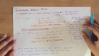 LAPSE RATE  Complete explaination  ADIABATIC LAPSE RATE  hindieng [upl. by Blaise]