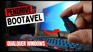 Como criar PENDRIVE BOOTÁVEL FÁCIL para QUALQUER WINDOWS 2024  PASSO A PASSO FORMATAÇÃO  RUFUS [upl. by Ellerey]