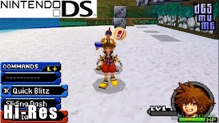 Kingdom Hearts Recoded  Nintendo DS Gameplay High Resolution DeSmuME [upl. by Springer828]