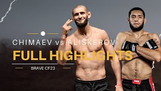 KHAMZAT CHIMAEV VS IKRAM ALISKEROV  FULL FIGHT HIGHLIGHT  BRAVE FC23 [upl. by Morty]