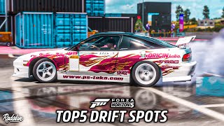 TOP 5 BEST DRIFT Spots in ForzaHorizon5  Forza Horizon 5 [upl. by Otsirc309]