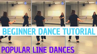 Popular Line Dances BEGINNER DANCE TUTORIAL Cupid Shuffle Wobble ChaCha Slide  StepbyStep [upl. by Cecilius]