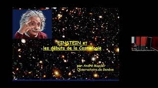 Conférence SVSN EinsteinCosmologie André Maeder [upl. by Yanahc673]