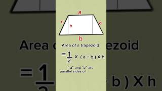 The Trapezoid formula maths trapezoid mathformula formula [upl. by Auqkinahs]