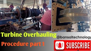 Turbine overhauling procedure part1  Turbine maintenance  sand blasting [upl. by Manton489]