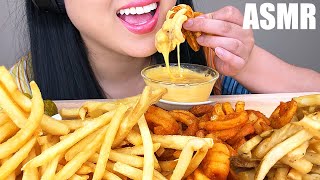 ASMR MOST POPULAR FAST FOOD FRIES  CHEESE SAUCE No Talking  ASMR Phan [upl. by Fabriane]