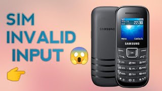 Samsung E1200Y Sim Invalid Input Problem Solve ✅✅ [upl. by Atteynot]