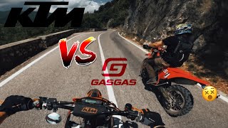 KTM 125 SX 2024 VS GASGAS 350 ECF 2023😱 no clickbait [upl. by Gorrono]