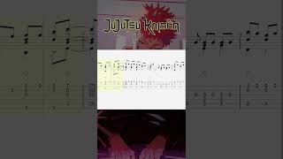 Jujutsu Kaisen Season 1 OP Kaikai Kitan  Fingerstyle Tab  Guitar Tutorial [upl. by Azirb]