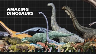 Dinosaurs Size Comparison  Walking and Running with Dinosaurs [upl. by Acemahs]