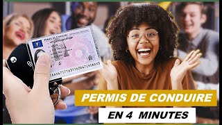 OBTENIR SON PERMIS DE CONDUIRE EN FRANCE  EN 4 MINUTES [upl. by Anoirtac286]