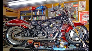 2023 FAT BOY 120th ANNIVERSARY SampS Cycle 475 cam SAWICKI exhaust etc Start [upl. by Alesram105]