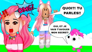 MA LICORNE CRYSTAL PARLE ET ELLE MAVOUE SON SECRET INCROYABLE ADOPT ME ROBLOX ÉPISODE 1 [upl. by Leivad772]