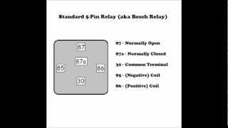 How a 5 Pin Relay Works [upl. by Appleby361]