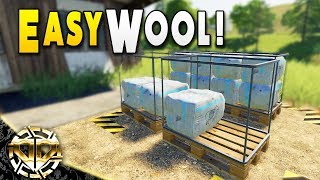 EASY WOOL  SHEEP WOOL PALLETS FOR QUICK CASH  Farming Simulator 19 Gameplay  Mod Showcase [upl. by Betsy]